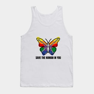 Pride colors butterfly - diversity, inclusion, respect, tolerance Tank Top